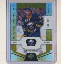 2016-17 Trilogy Rookie Premieres 82 Justin Bailey /999 Buffalo Sabres