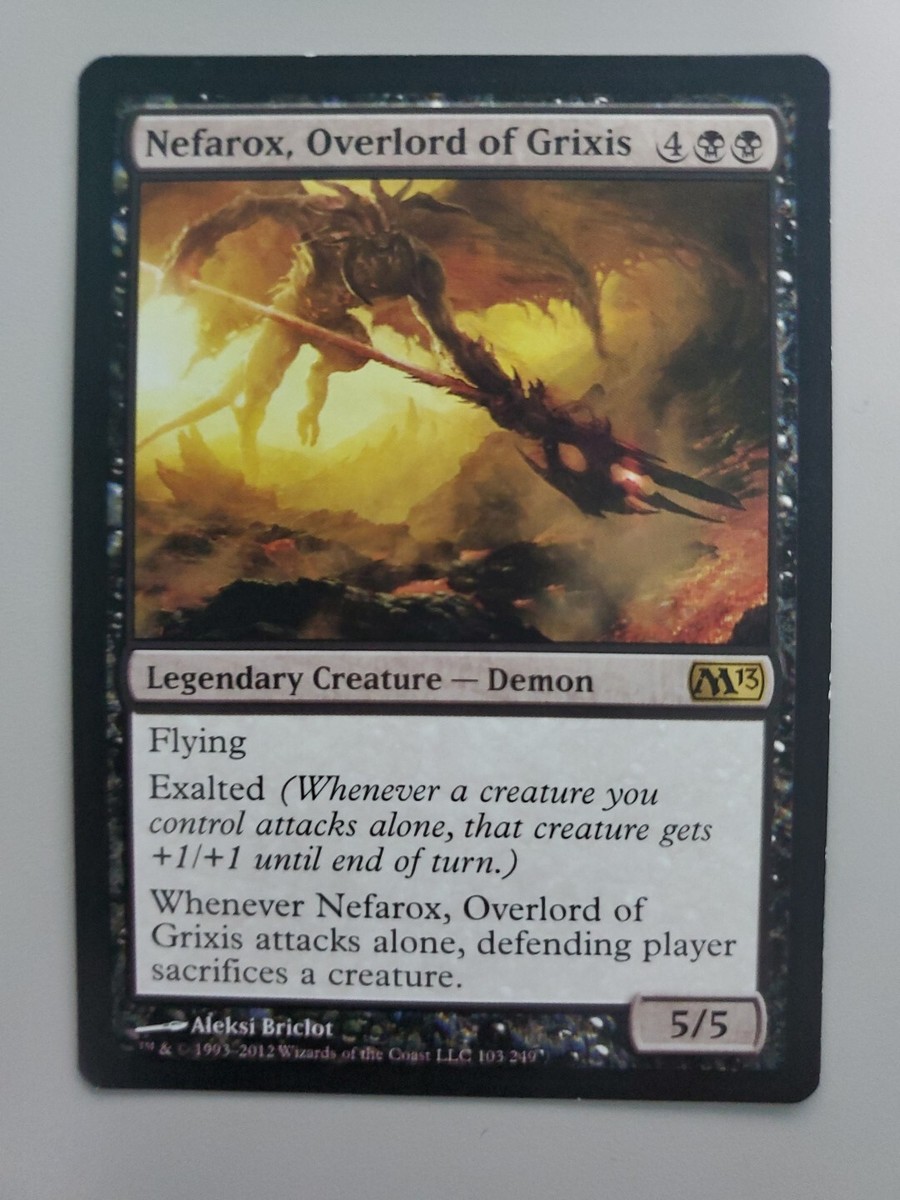 MTG Nefarox, Overlord of Grixis Magic 2013 103/249 Regular Rare LP