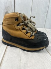 Timberland Boys Euro Hiker Shell Toe Boot Waterproof Wheat Size 3