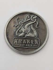 Pro Wrap Grip Stick KRACKEN Bat Grip Emblem Badge 39mm- USA