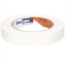 Shurtape CP 631 General Purpose White Masking Tape, 24mm x 55mm 36 Rolls 