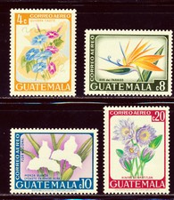 GUATEMALA 1967 FLORA FLOWERS SET SCOTT C352-55