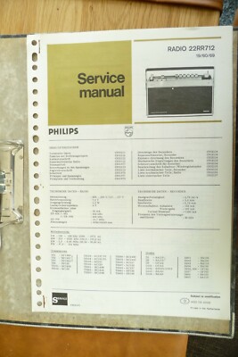 Service Manual-Anleitung für Phillips 22 RR 712, ORIGINAL