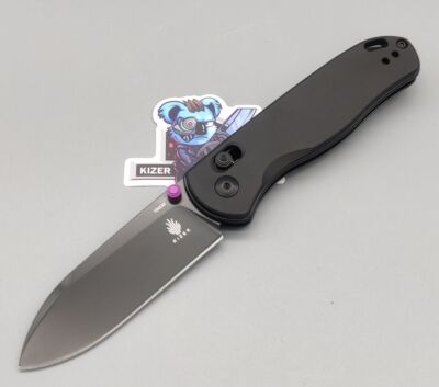 Kizer Messer DROP BEAR Clutch Lock Folder Einhandmesser Black