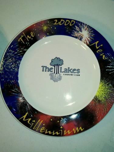 The Lakes Country Club the 2000 Millennium 12 in Collector Plates Made in U.S.A. - Picture 6 of 8