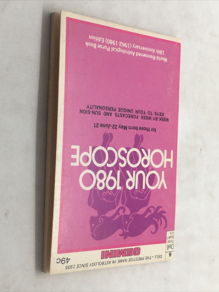 Dell Purse Book 8074 Your 1980 Horoscope Gemini Week By Week RARE