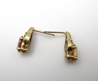10K Yellow Gold Topaz Drop Earrings [E246] — photo 7