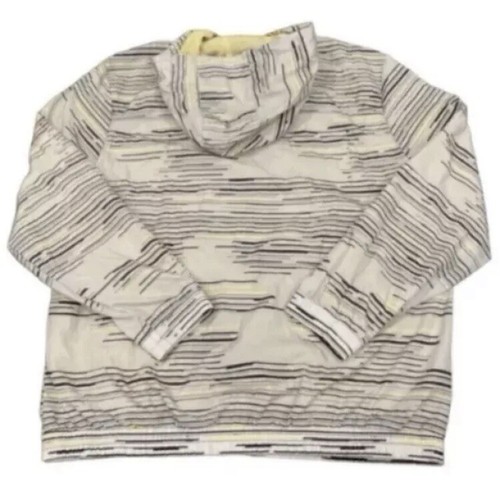 Chaqueta cortavientos con capucha a rayas verdes Alfani para hombre talla XL - Imagen 5 de 7