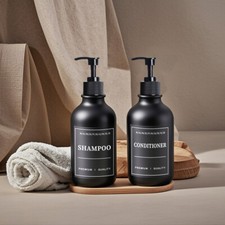 500ml Lotion Bottles Empty Bathroom Liquid Soap Dispenser Shampoo Conditioner