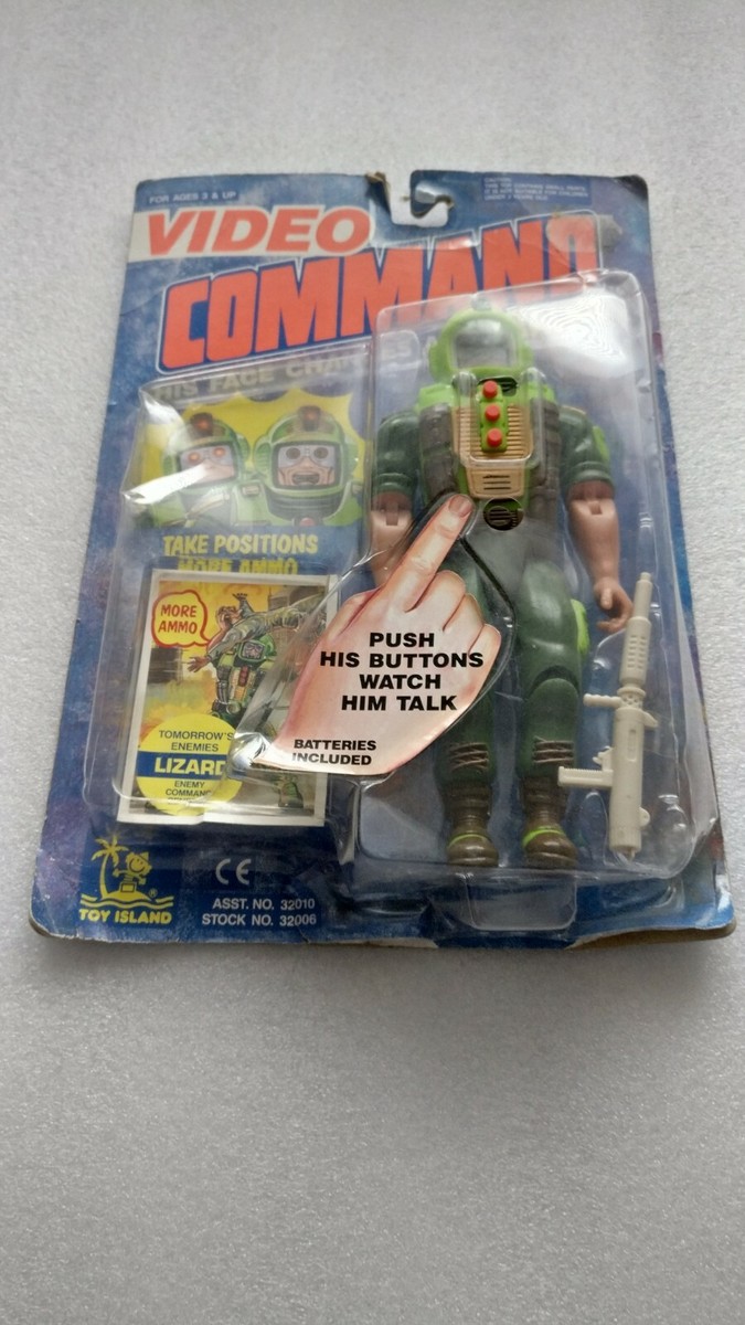 1992 Video Command LIZARD Talks More Ammo 32006 by Toy Island NEW
