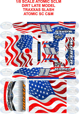 ATOMIC SCLM LATE MODEL   WRAP american flag v1 with deck 1X8 OR 1X10