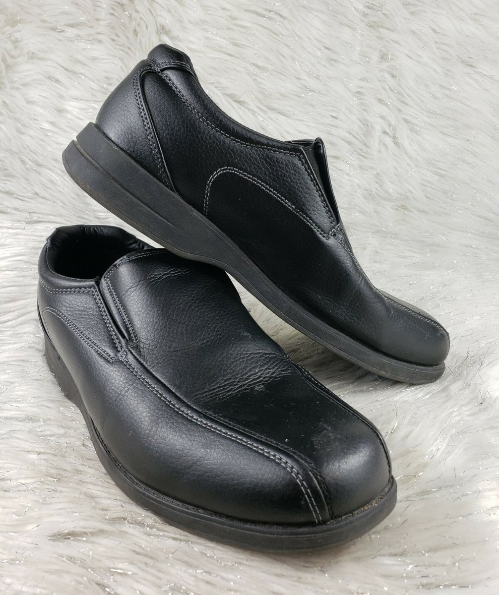 Men’s size 12 wide black slip ons Amazon.com | FitVille Men main image 3