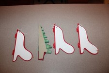 3 Vintage Honeycomb Bell Hanging decorations 7" RED  1 Christmas Holiday Tree