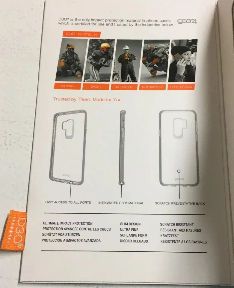 Gear4 Samsung Galaxy S9+ Case Cover Piccadilly D30 Impact Protection - Blue - Image 2 of 4