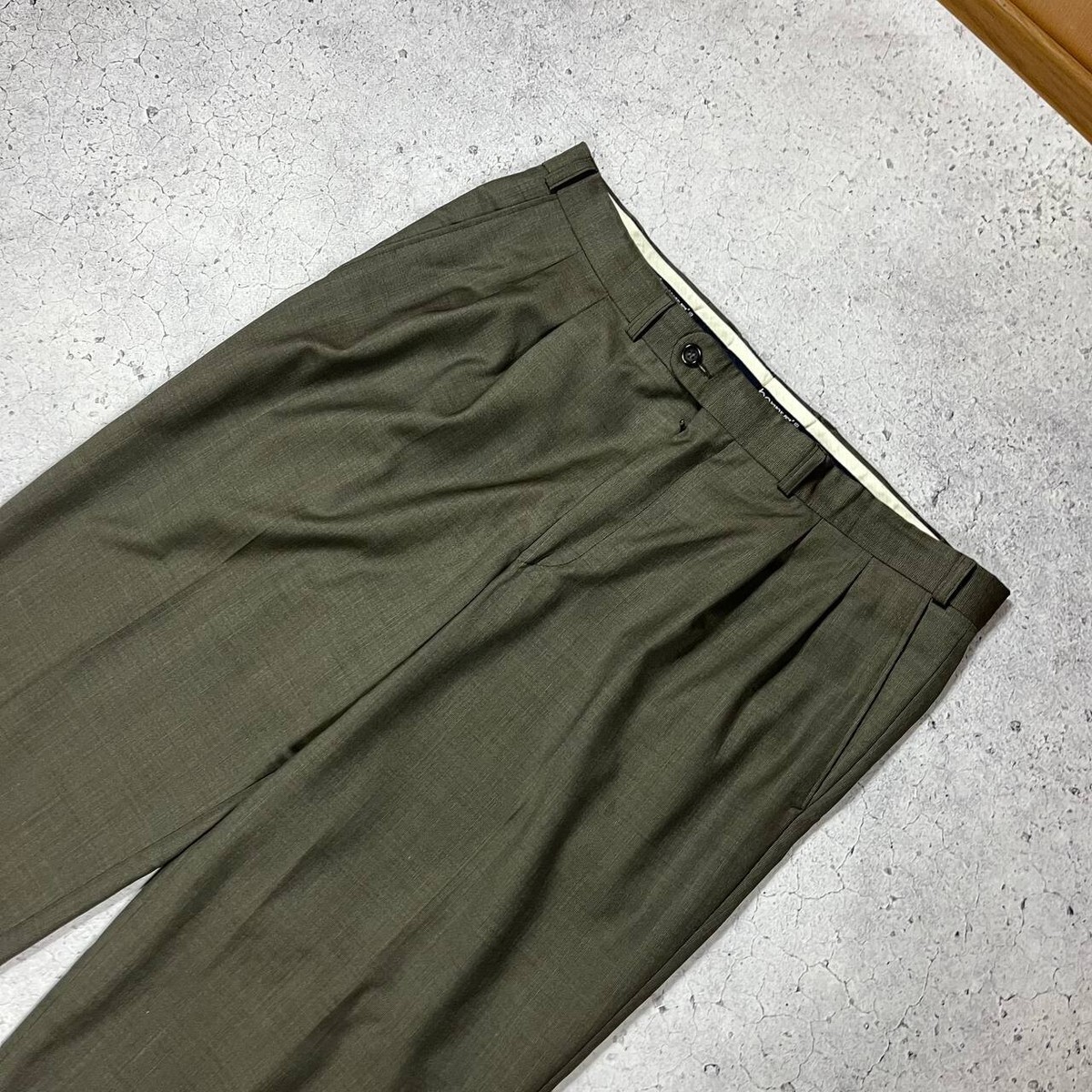 Burberrys Vintage Classic Formal Trousers Pants Gray Size