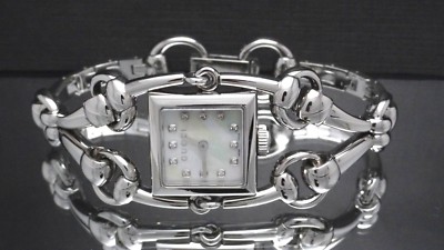 Gucci Silver Women\'s Watch with Mother-of-Pearl Dial and Diamond Accents Gucci YA055510 Ladies Watch 5505 Mother of Pearl Dial  main image 3