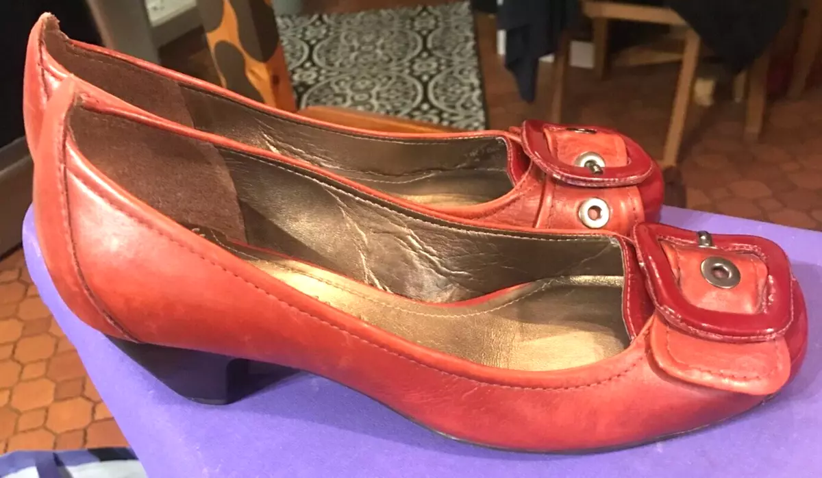 Burnt orange shop pumps shoes