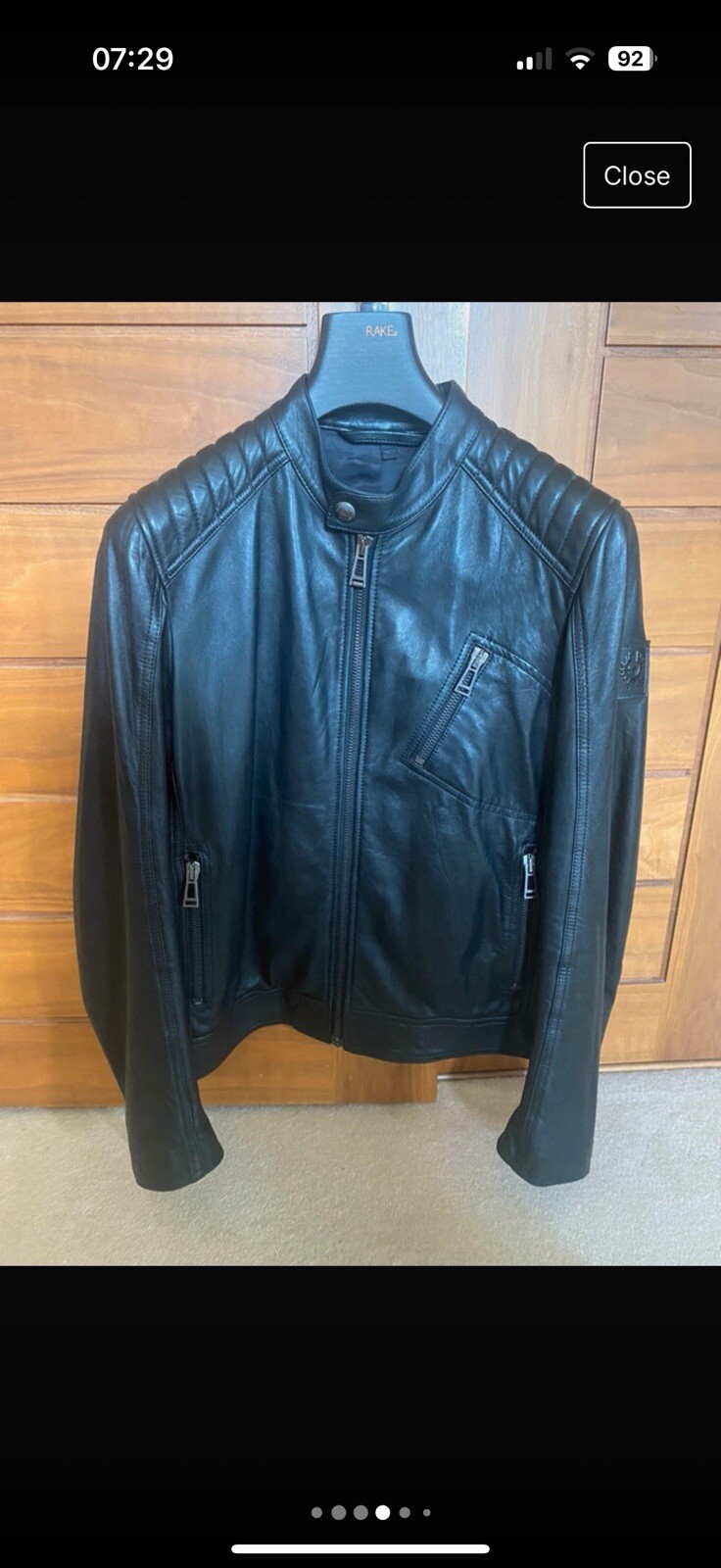 Brand New Mens Belstaff  V Racer 2.0 Leather Jacket Size 48 image 6