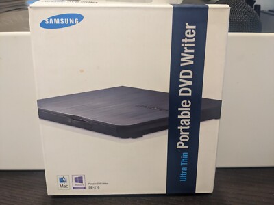 Samsung Portable DVD Writer SE-218 CB/RSBS Ultra Thin w Manual Disc Cable