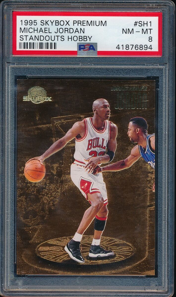 MICHAEL JORDAN 1995 SKYBOX PREMIUM STANDOUTS HOBBY # SH 1 MICHAEL JORDAN 1995 SKYBOX PREMIUM STANDOUTS HOBBY # SH 1