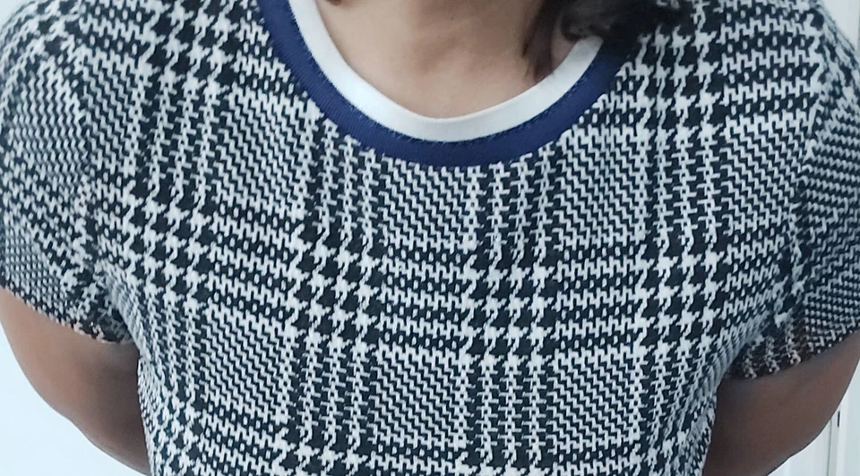 ESPRIT Robe motif pied de poule Taille L - Photo 4/4