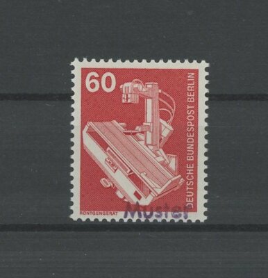 GERMANY TECHNOLOGY 1978 X-RAY UNIT MUSTER MUSTERA SPECIMEN PRUEBA RARE!! h4666