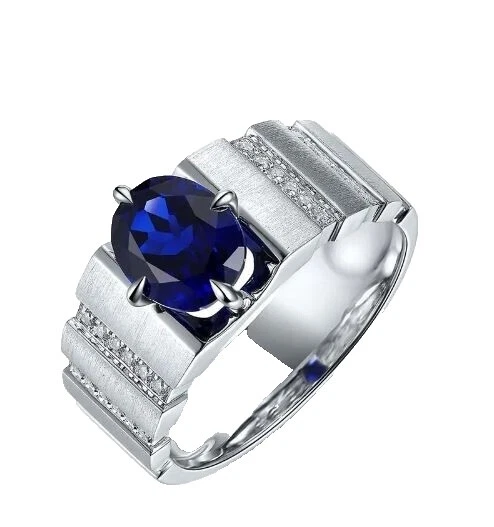 Sinais e Símbolos Safira Sinete anéis para Homens