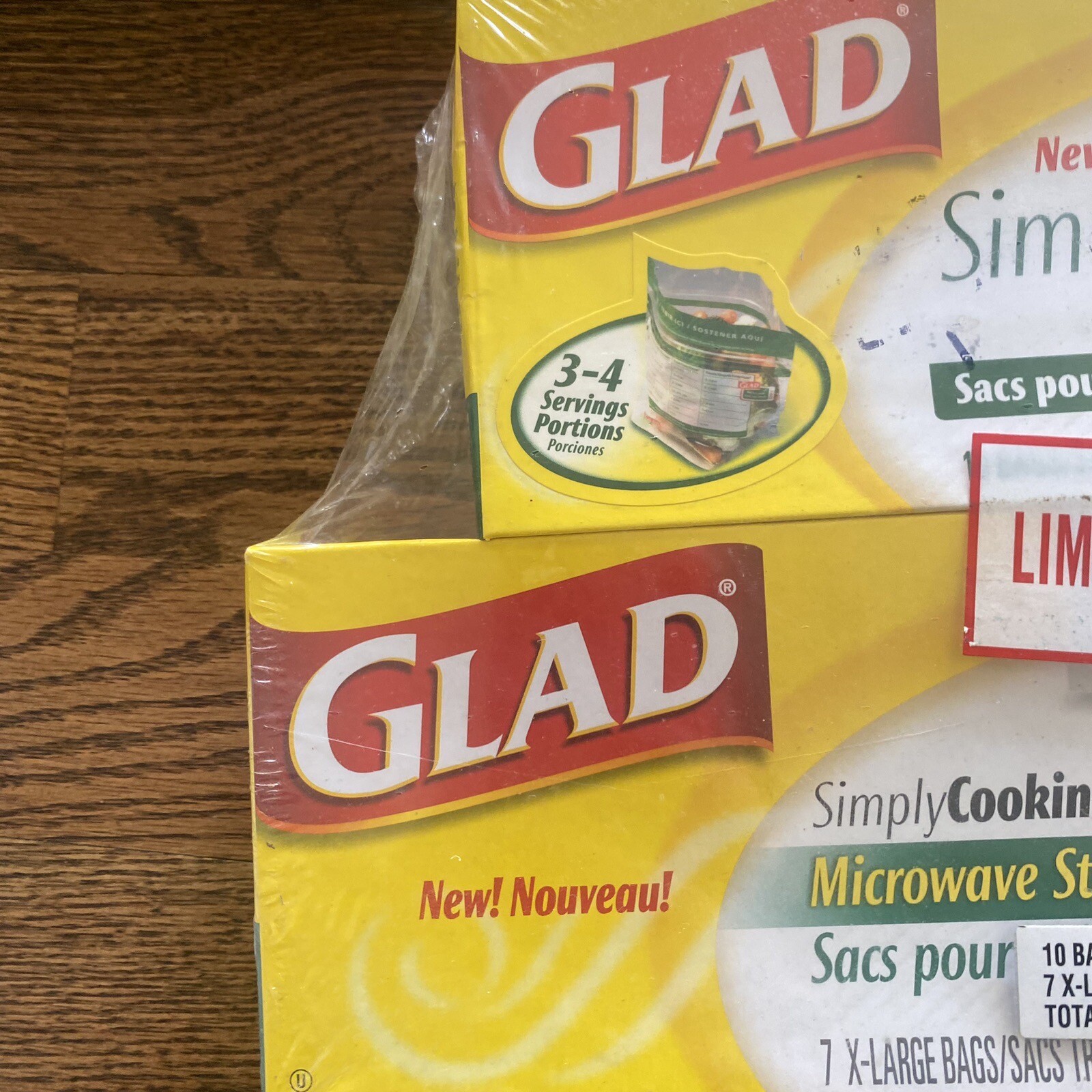 Glad Simply Cooking Microwave Steaming Bags Large 4 Pack 32 Bags