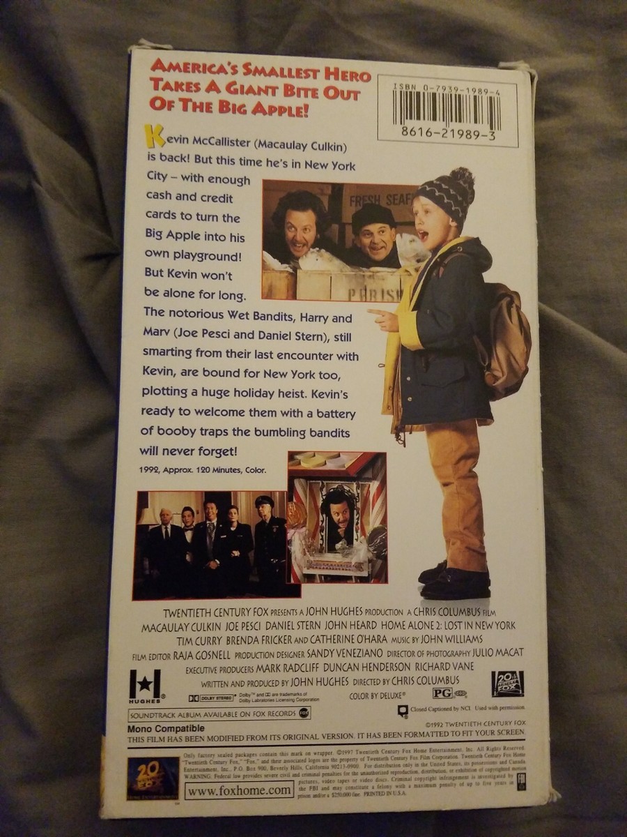 Home Alone 2: Lost in New York (VHS, 1993) | eBay