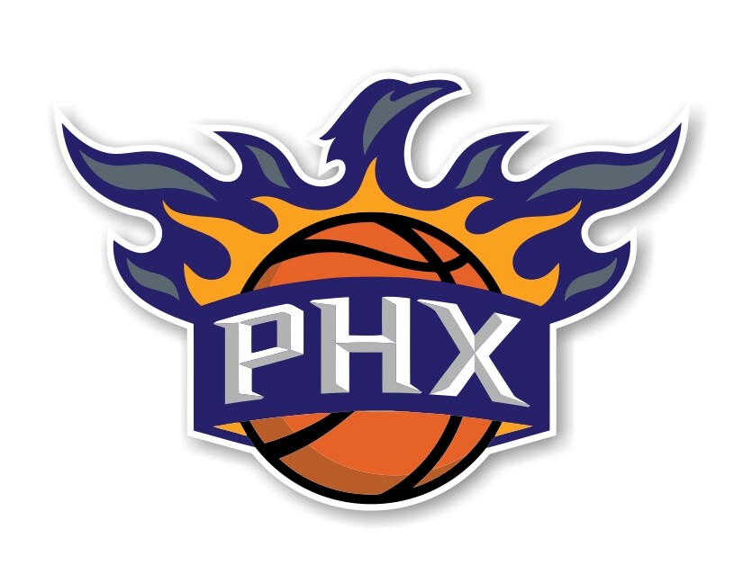 Phoenix Suns Die-Cut Decal Sticker for Cars & Windows