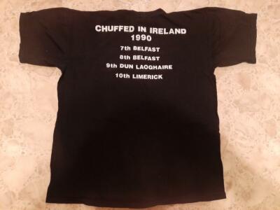 VINTAGE NAPALM DEATH RARE SHIRT 1990 CHUFFED IN IRELAND TOUR SHIRT IRISH GRIND