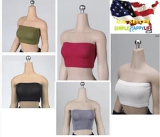 1/6 Stretch Tube Strapless Tops For 12" Female phicen hot toys Figure ❶USA❶