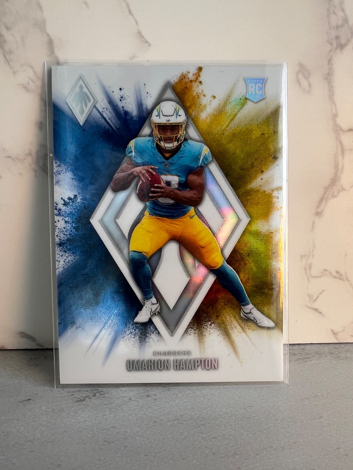 2025 Panini Phoenix Omarion Hampton Color Blast #4 (RC)