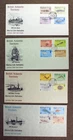 British Antarctic BAT 1984 Definitives set of 4 FDC - Sea Life