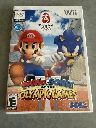 Mario & Sonic at the Olympic Games 2007 Wii [Complete In Box] with Manual Tested