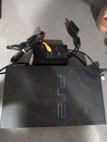 Sony PlayStation 2 PS2 Black Console w/ Multitap, AV Cable & Power Cord AS IS