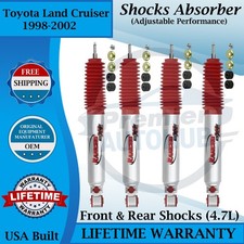 Rancho Oem Front Rear Shocks For 1998-2002 Toyota Land Cruiser 9yr Warranty