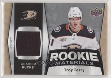 2018-19 Upper Deck Rookie Materials Troy Terry #RM-TT 0l2