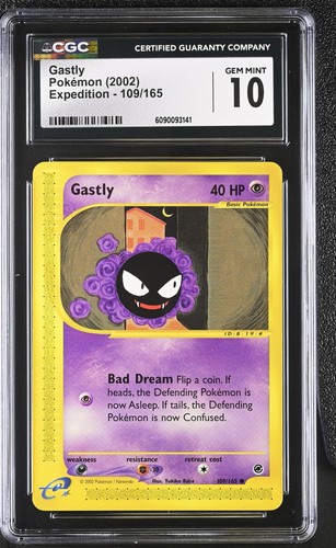 Gastly #109/165 2002 Expedition CGC 10