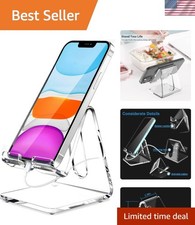 Universal Acrylic Phone Stand for Tablets  Phones - Ideal Gift for Tech Lovers