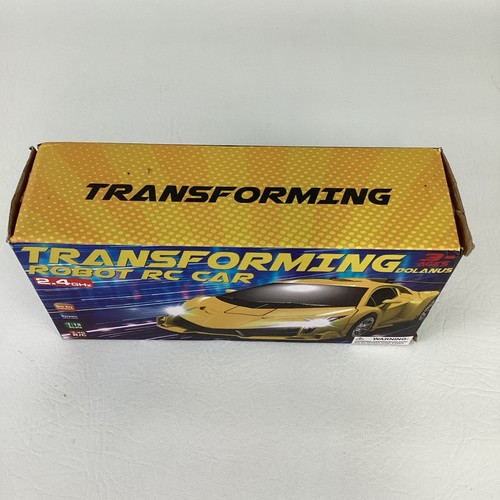 Dolanus Robot Trasformatore RC Auto Giallo Super Roadster Speed Telecomando Auto - Foto 2 di 6