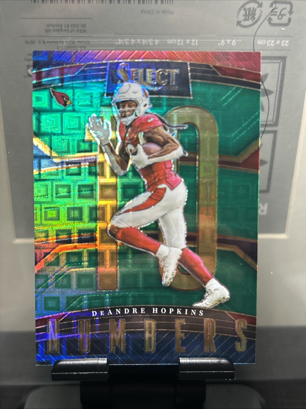 2022 Panini Select - Select Numbers DeAndre Hopkins #SN-16 Green Prizm 5/5