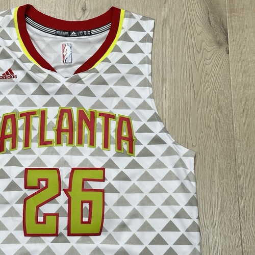 Adidas Atlanta Hawks NBA Kyle Korver Swingman maglia uomo taglia Large L +2 bianca - Foto 3 di 13