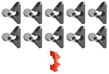 Button Fix Type 2 Compact Push On Bracket Connecting 90º Degree Panel Fixing x10