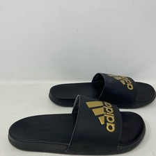 adidas Adilette Comfort Slides Black/Gold Men s Size 11 GY1946