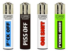 RARE Rude Words Clipper Lighters Funny Cool Clippers Lighter Refillable Gas 420