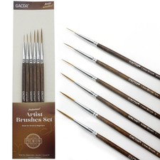Rigger Liner Brushes, 6 Pcs Extra Long Fine Tip Paint Brush Set Script Pinstr...