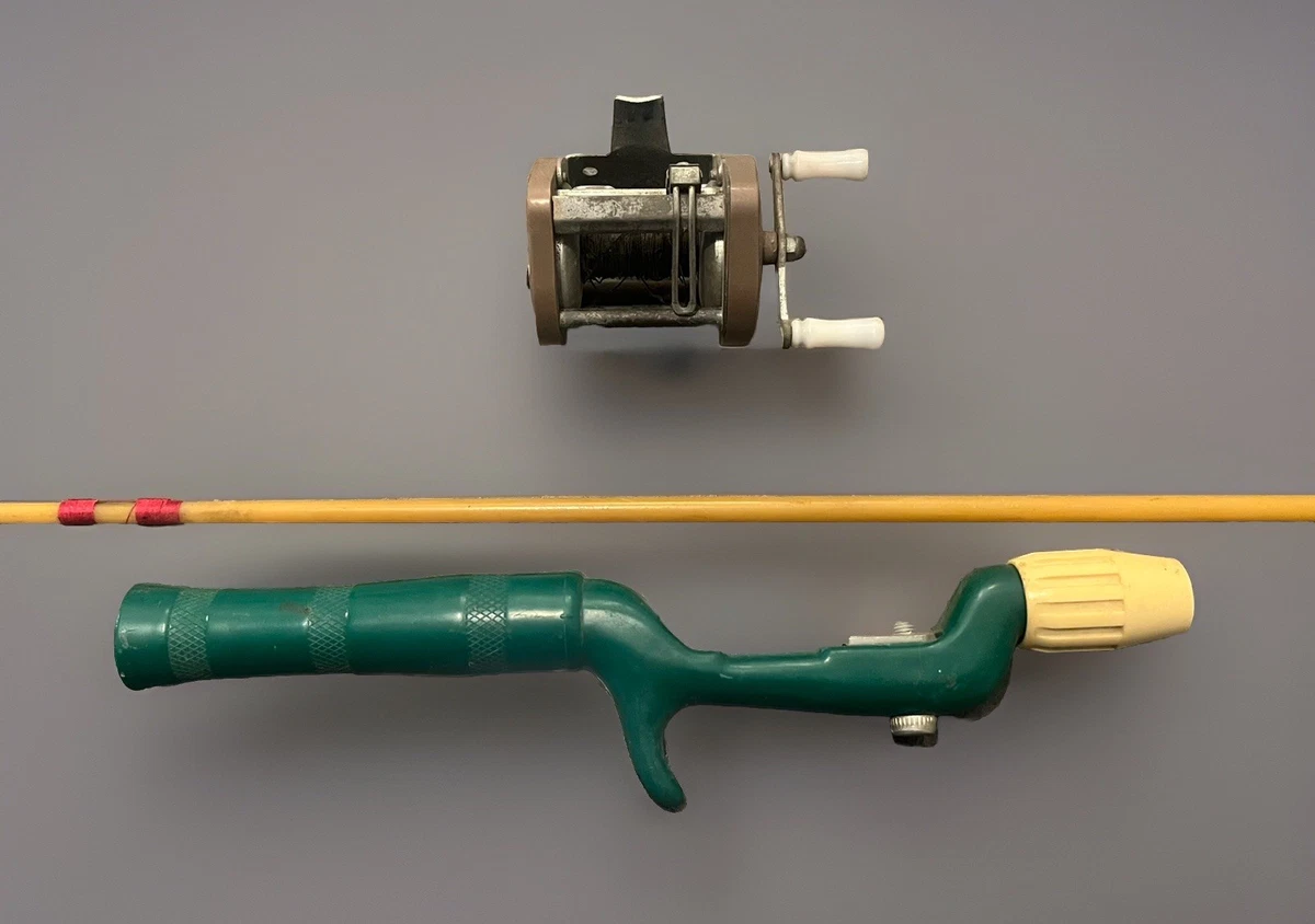 Ice Fishing Reels Antique Rod And Reel FOUR VINTAGE SWISH ICE FISHING RODS  CHECK IT OUT!!!!!! #