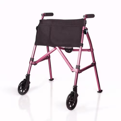 Wonder Walker plus Short, Lightweight Junior Folding Two Wheel Walker for Senior