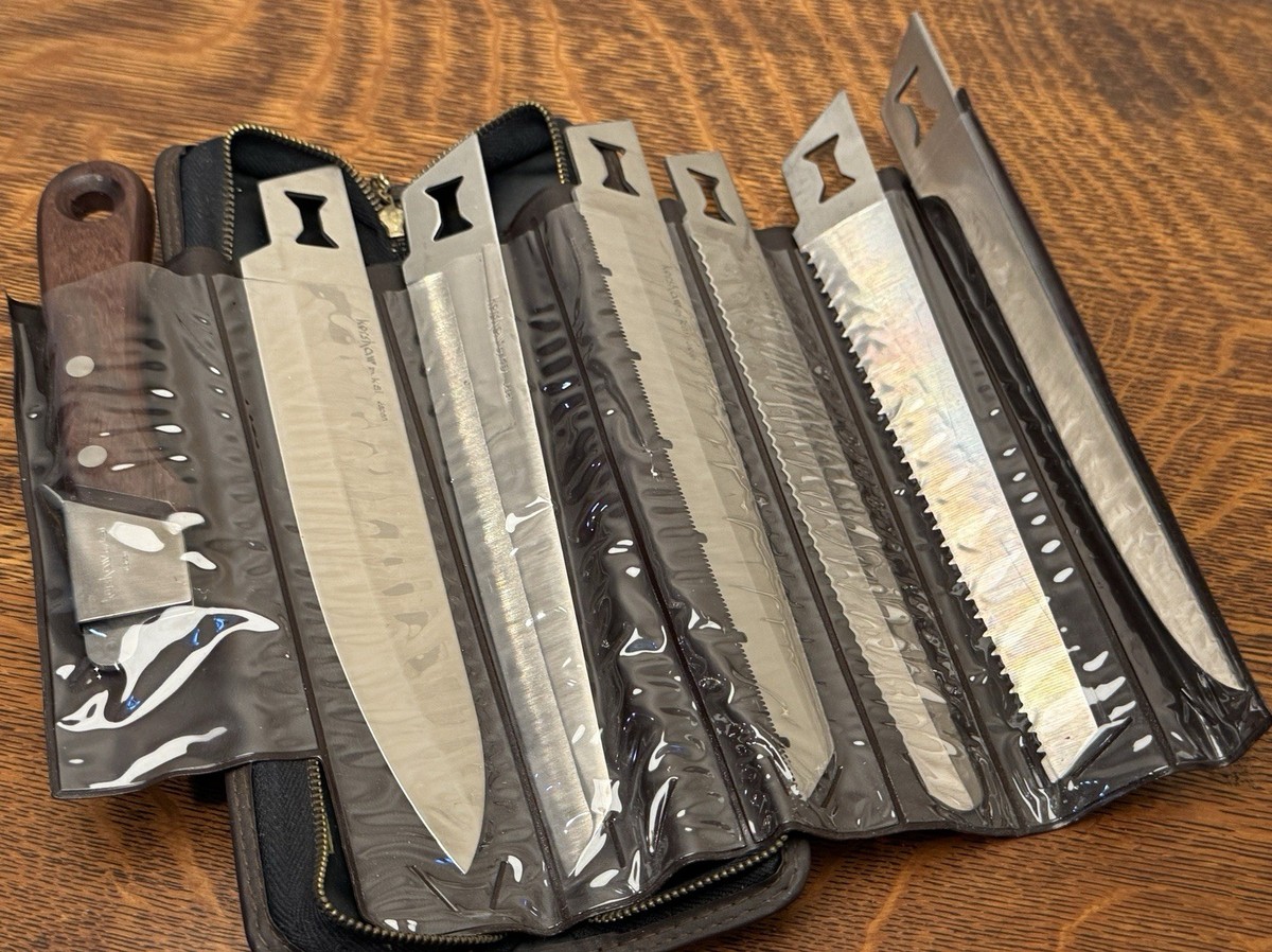 Vintage Kershaw Kai 1099 Seki Japan 6 Blade Trader Knife Set 